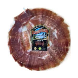 Jambon IGP de Trévelez Etiquette noire 23 mois tranché au couteau 100g - Sans nitrite