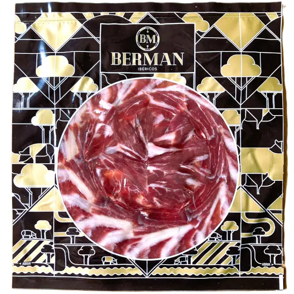 Jambon Pata Negra bellota 100% Ibérique tranché au couteau 100g Guijuelo