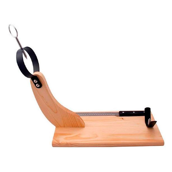 Option support à jambon et couteau pour l'achat d'un jambon entier