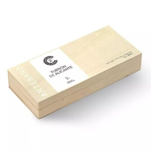 Turron dur d'Alicante dans un coffret bois
