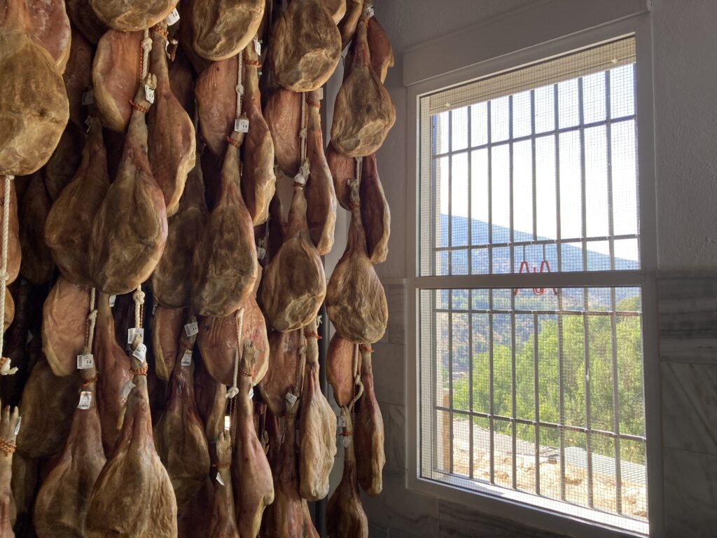 Affinage du jambon à Trevelez