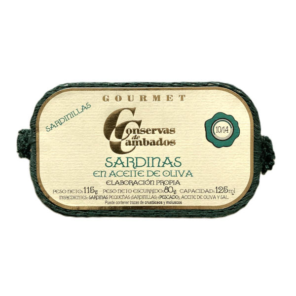 Petites sardines à l'huile d'olive 10/14 (sardinillas)