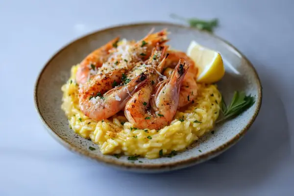 riz aux gambas et safran